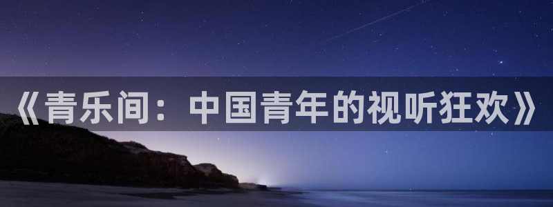 华信娱乐加拿大在线预测：《青乐间：中国青年的视听狂欢》